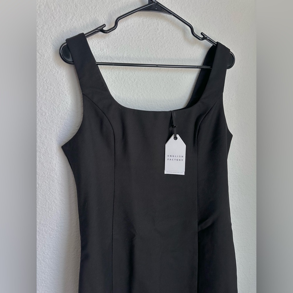 NWT Anthropologie English Factory Sleeveless Square Neck ALine Mini Dress Medium - Picture 8 of 16
